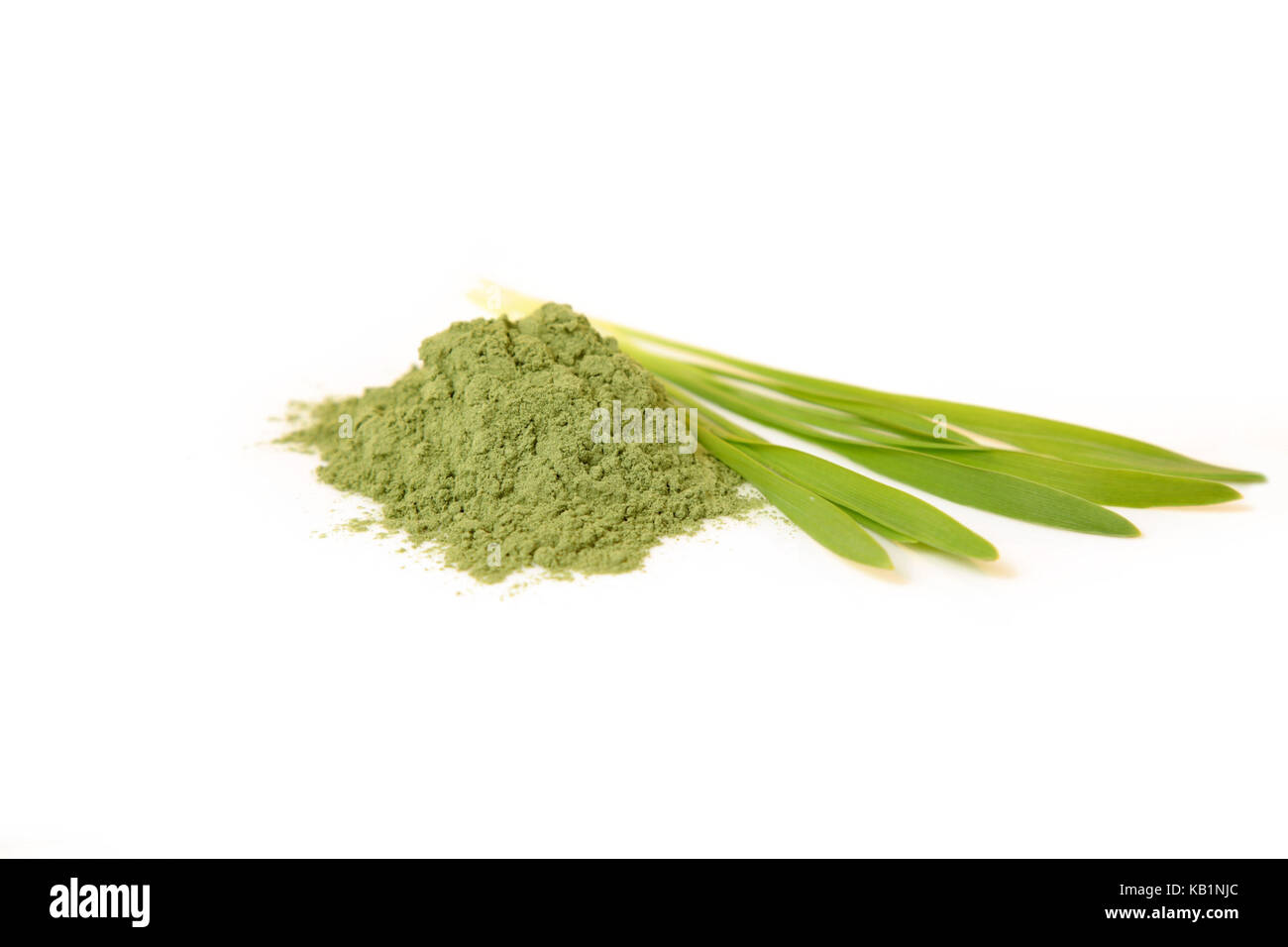 Food supplement, barley grass Stock Photo Alamy