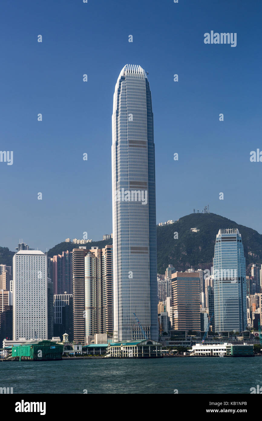View at the financial centre, Hong Kong, Stock Photo