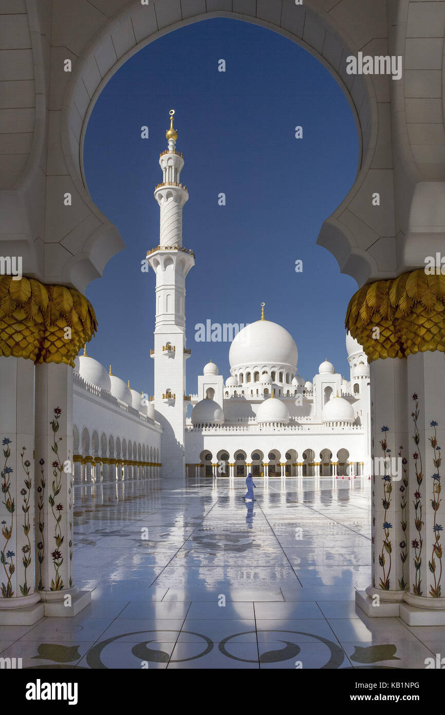 Sheikh Zayid Moschee, Abu Dhabi, Stock Photo