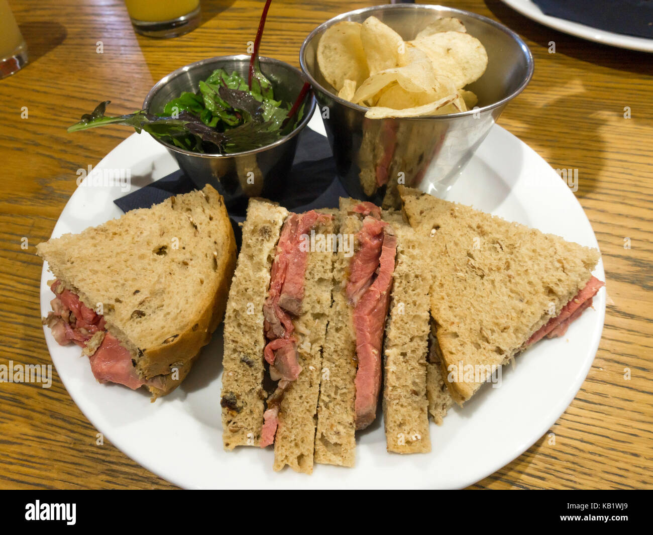 beef and horseradish crisps