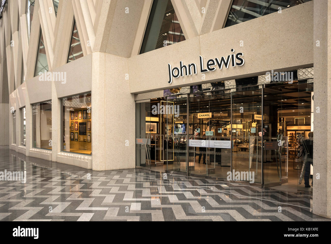 Interior of The Victoria Gate Shopping Mall in Leeds, opened in 2017, with the main tenant being John Lewis. Stock Photo