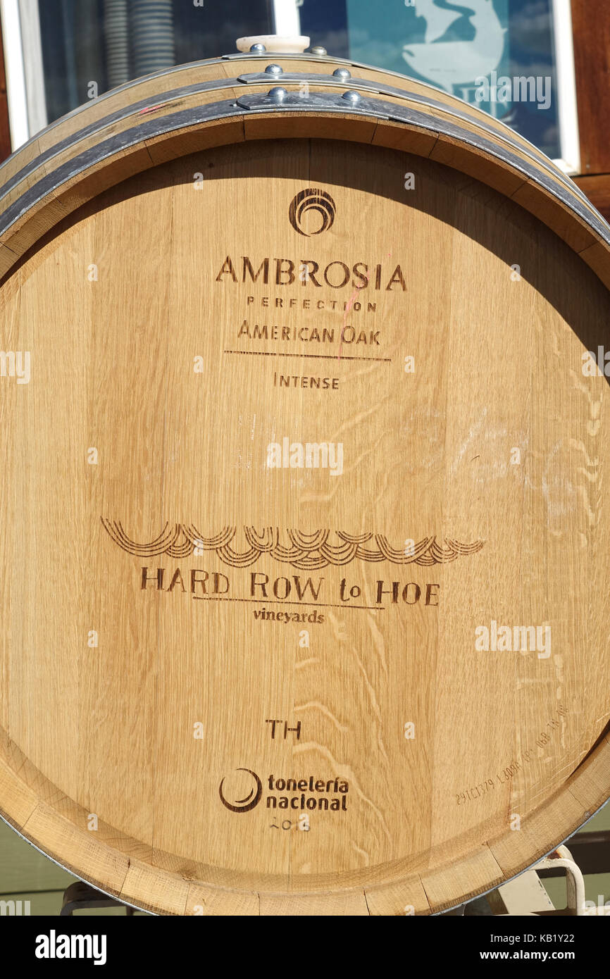 While stainless steel tanks are used to store wine, wooden wine barrels