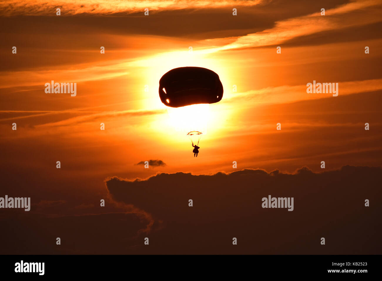 US Army Paratroopers Stock Photo