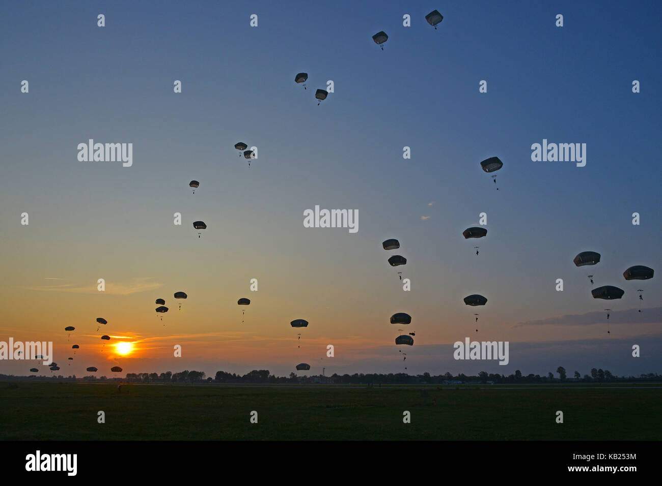 US Army Paratroopers Stock Photo