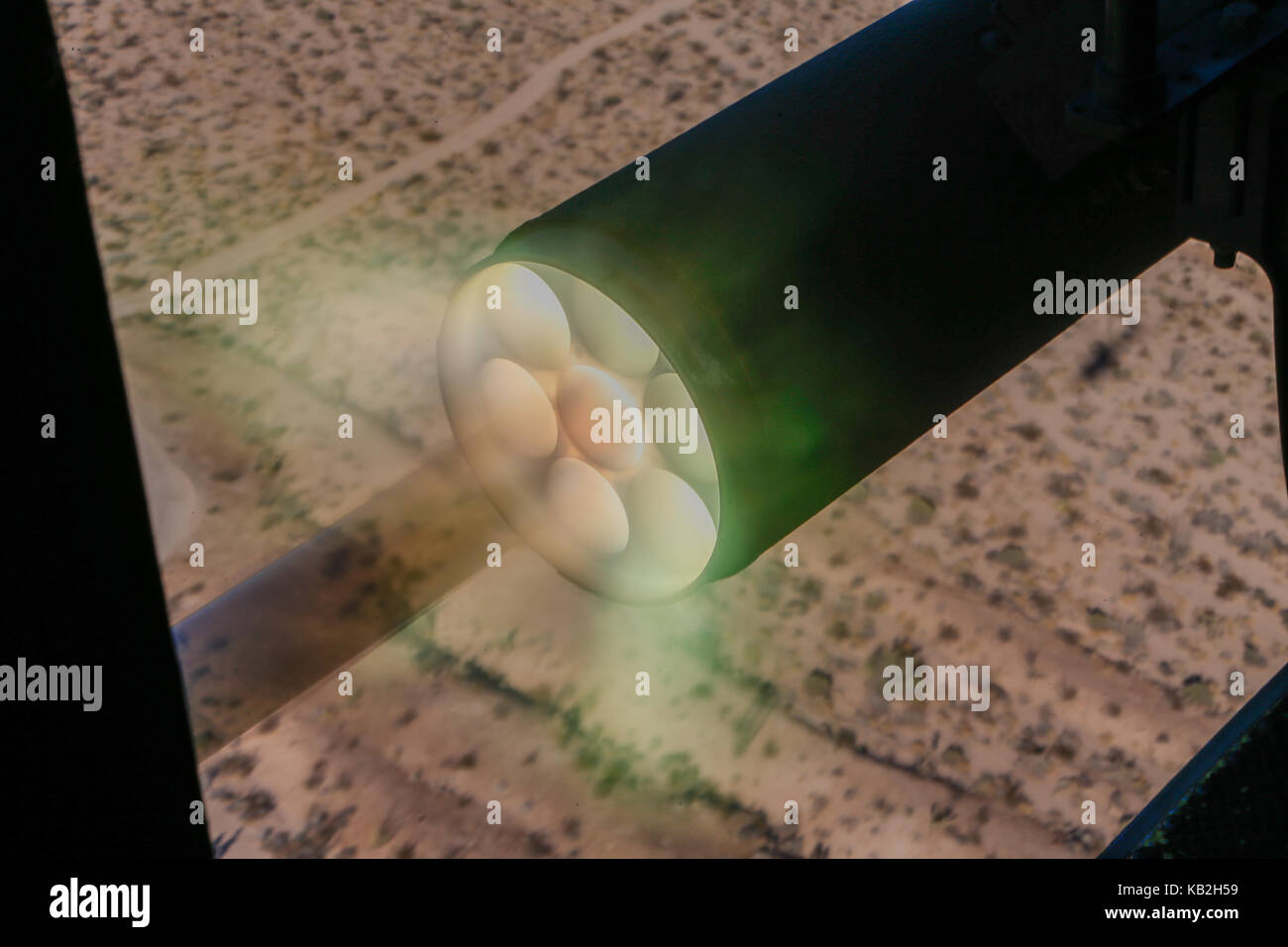 2.75 inch HE rocket fires during Weapons and Tactics Instructor course ...