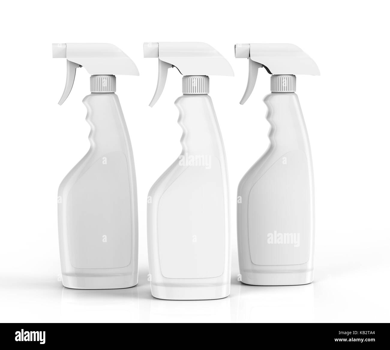 Download Glass Cleaner Mockup Blank White Spray Bottle Set With Label In 3d Rendering Stock Photo Alamy