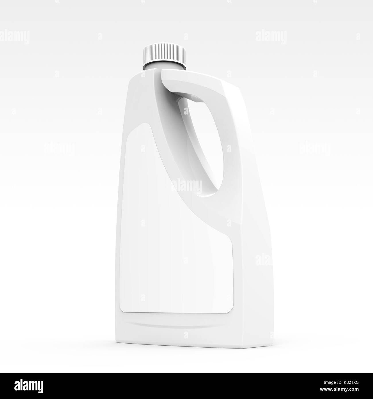 Blank detergent bottle mockup, drain cleaner plastic bottle with label