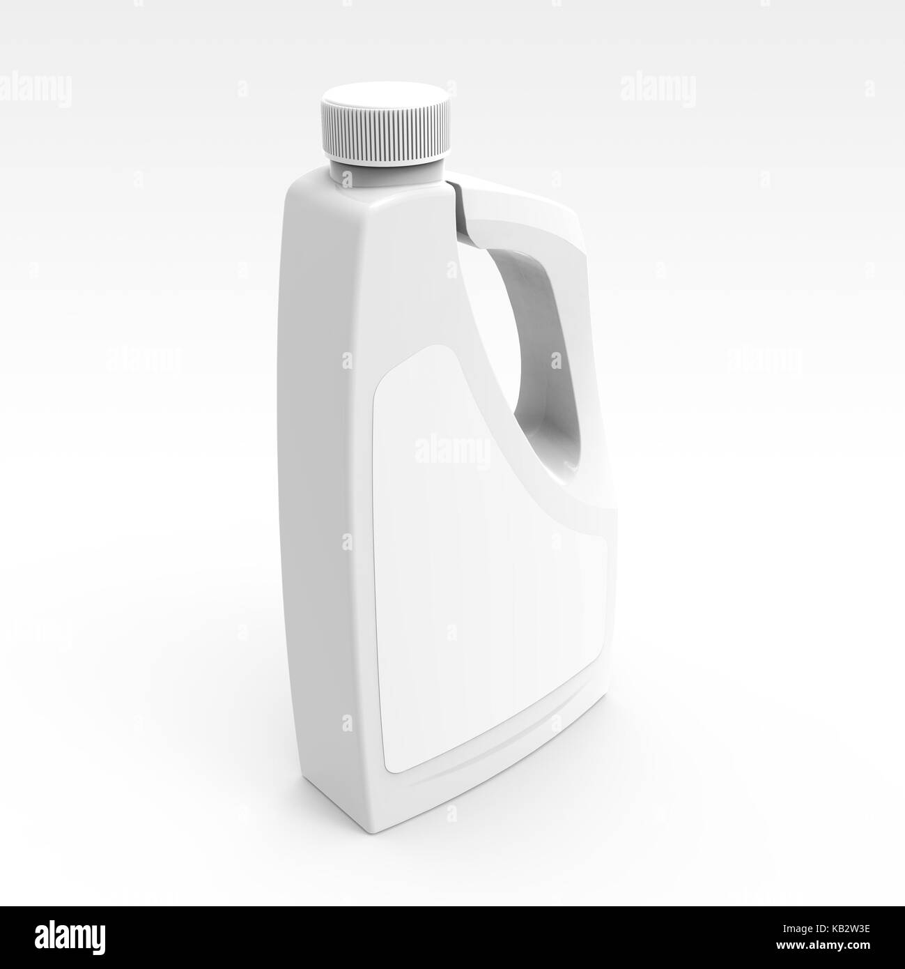 Blank detergent bottle mockup, drain cleaner plastic bottle with label