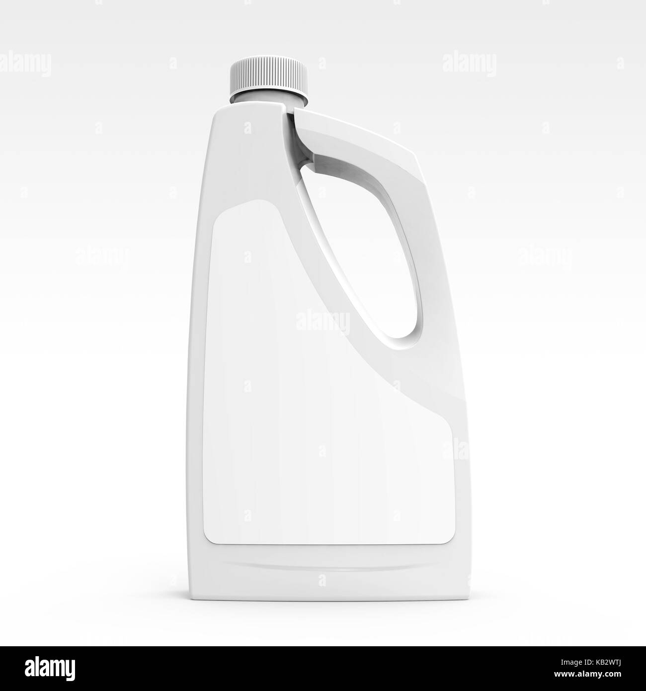 Blank detergent bottle mockup, drain cleaner plastic bottle with label