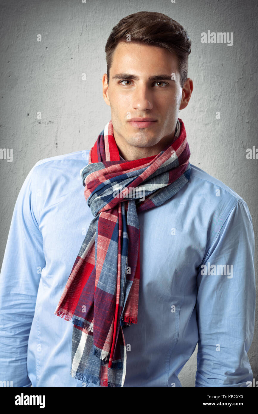 Young stylish man posing Stock Photo