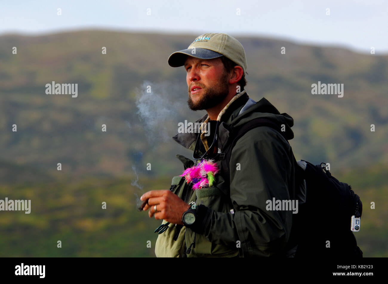 Smoking while fishing hires stock photography and images Alamy