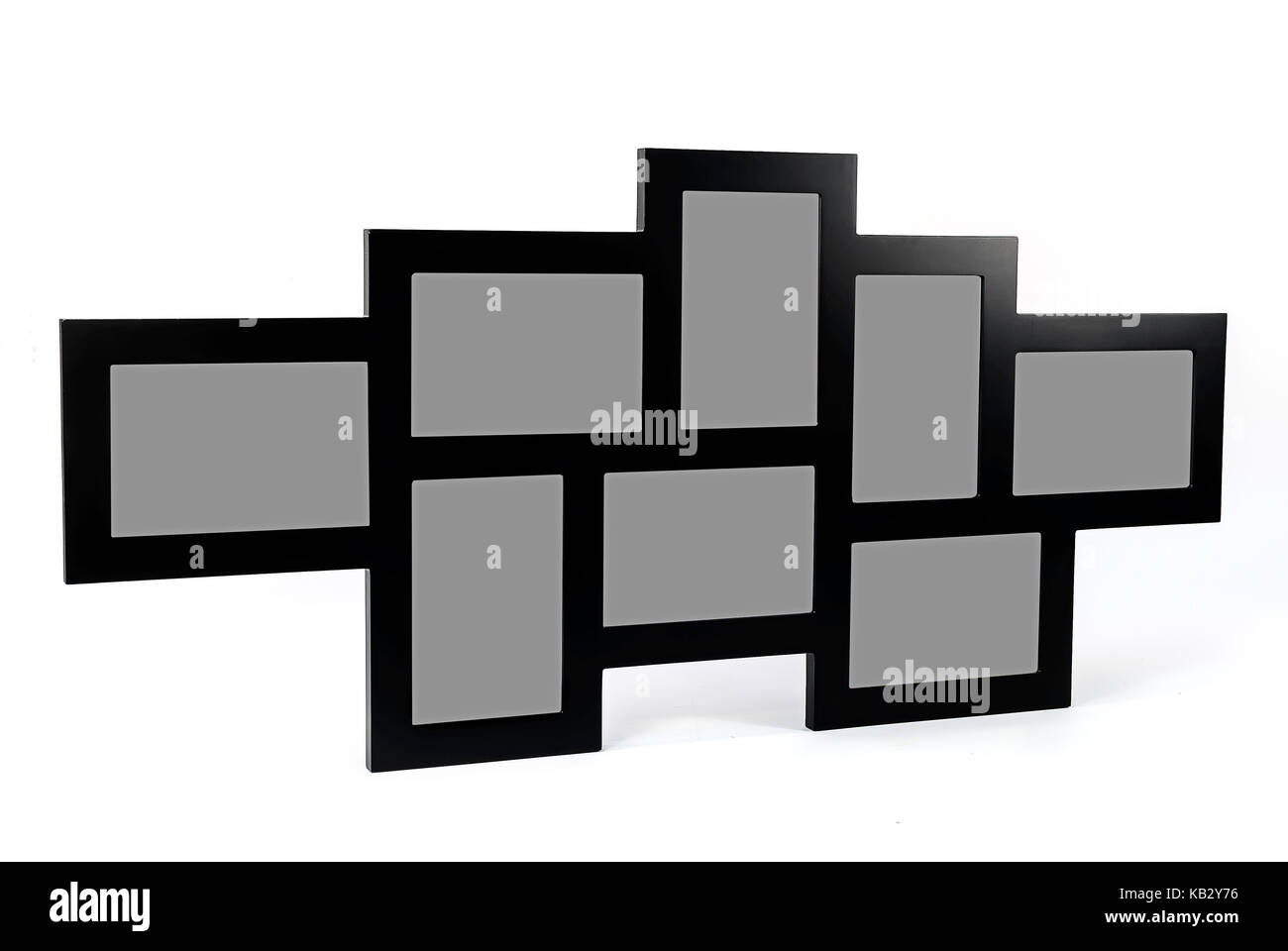 Black decorative photo frame. Multi frame 8 eight set with empty space