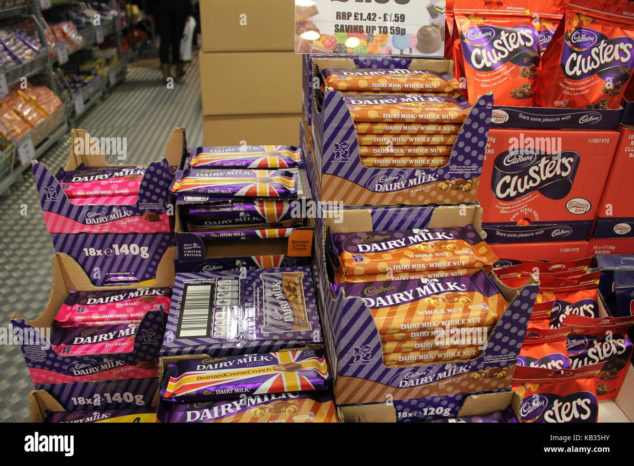 Cadbury Chocolate on Sale Stock Photo Alamy