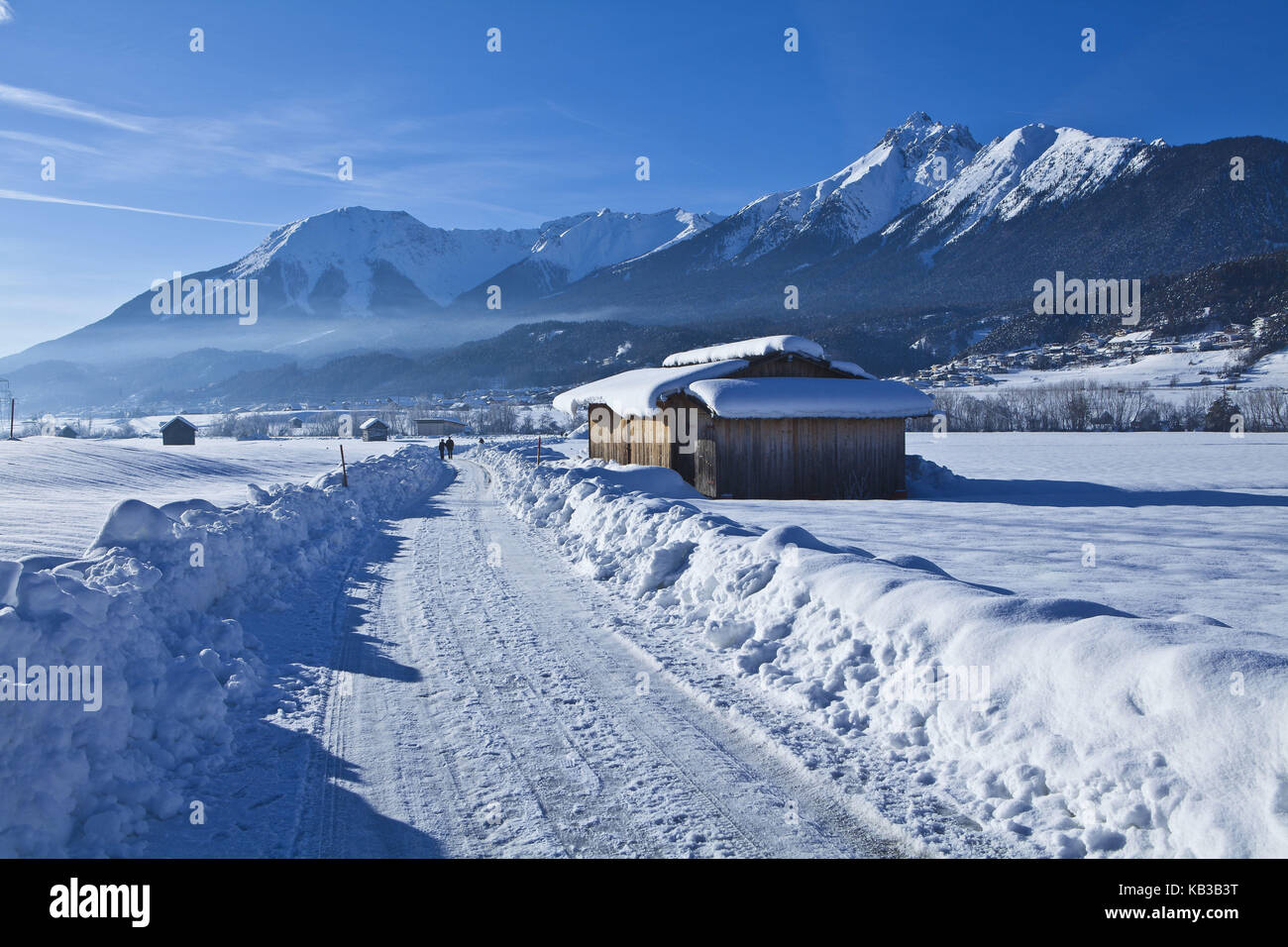 Austria, Tyrol, Gurgltal near Tarrenz, winter, Stock Photo