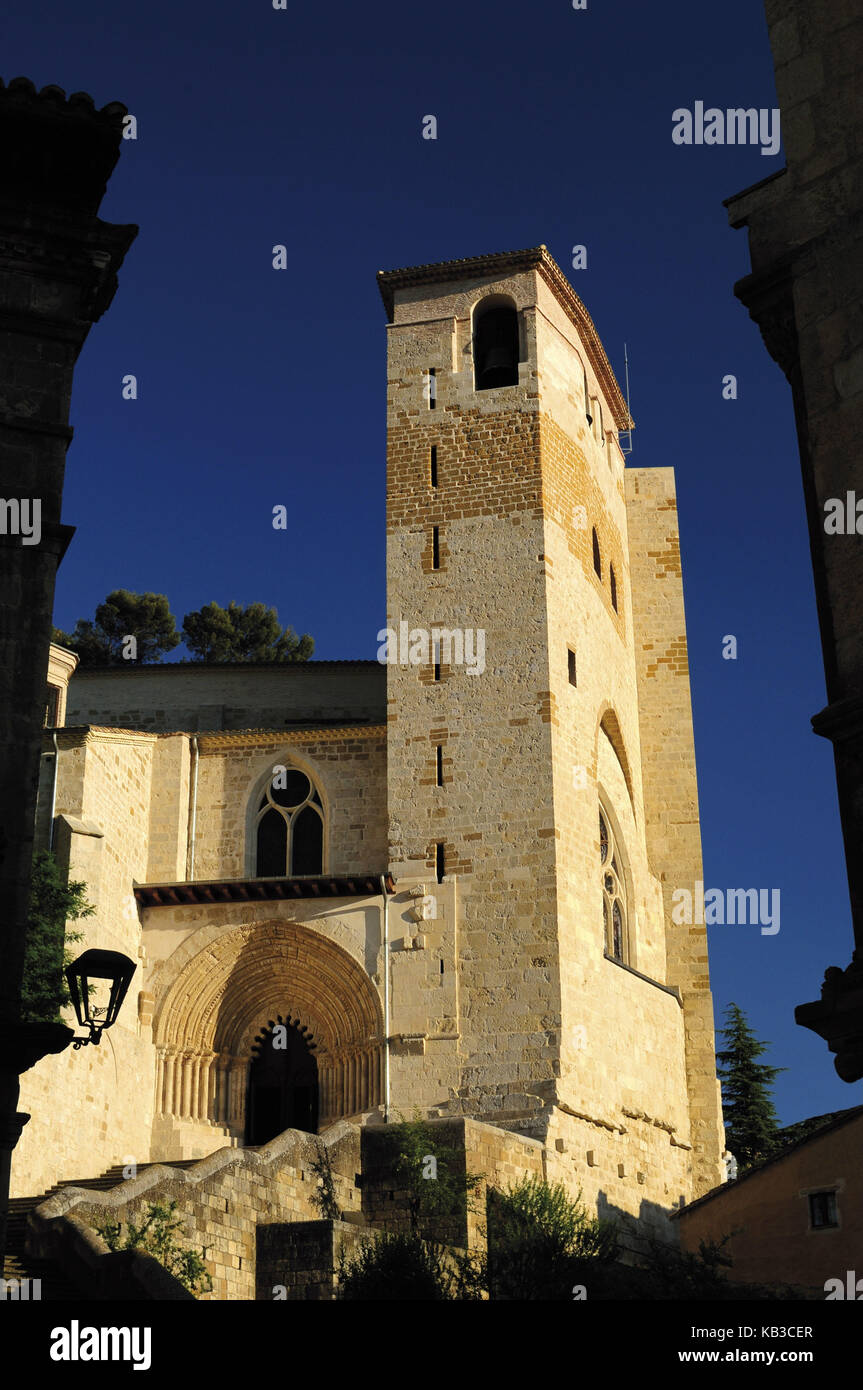 Spain, Navarre, Romanesque church San Pedro de la Rua in Estella, Stock Photo