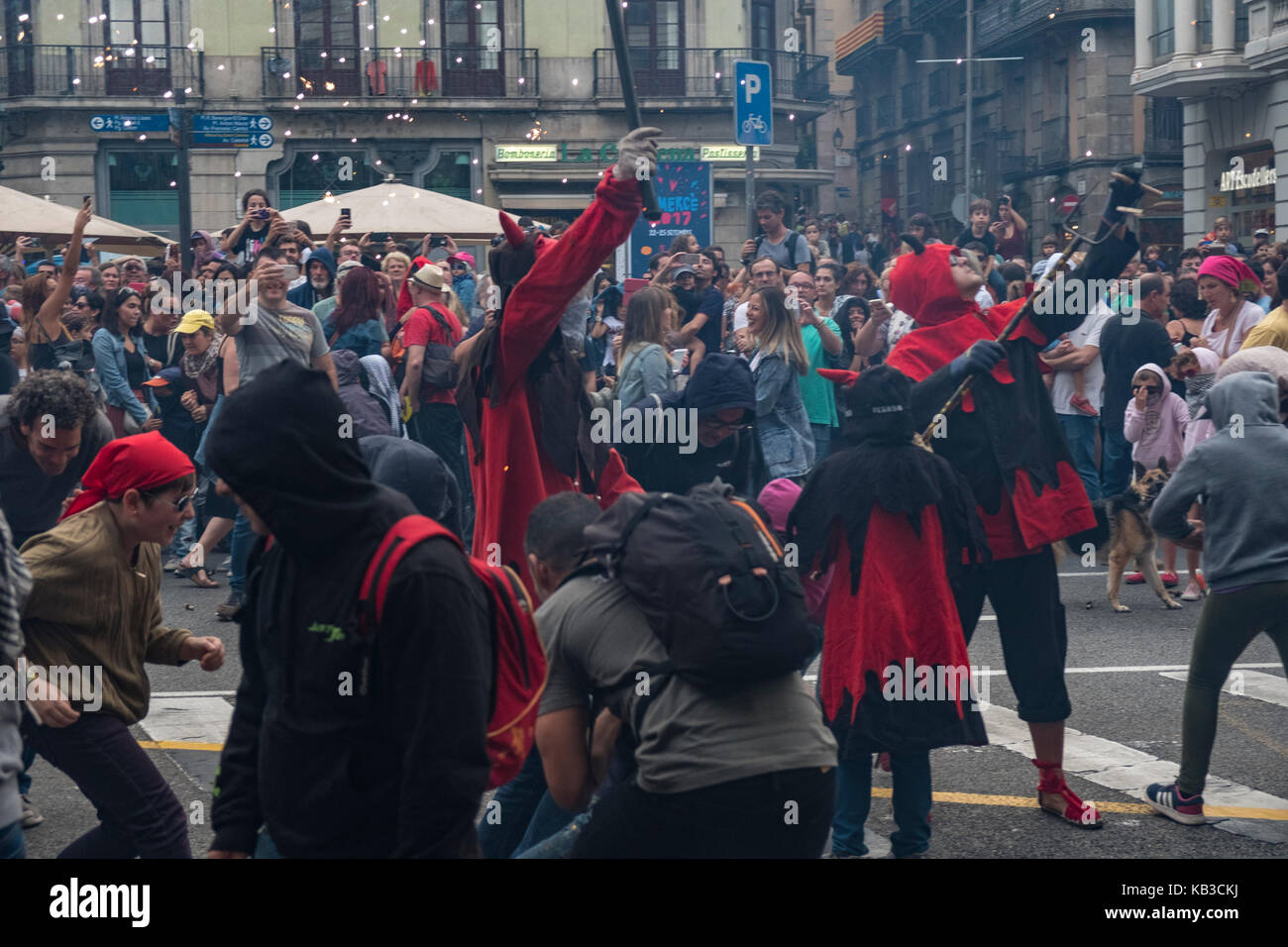 Correfocs are among the most striking features present in Catalan ...