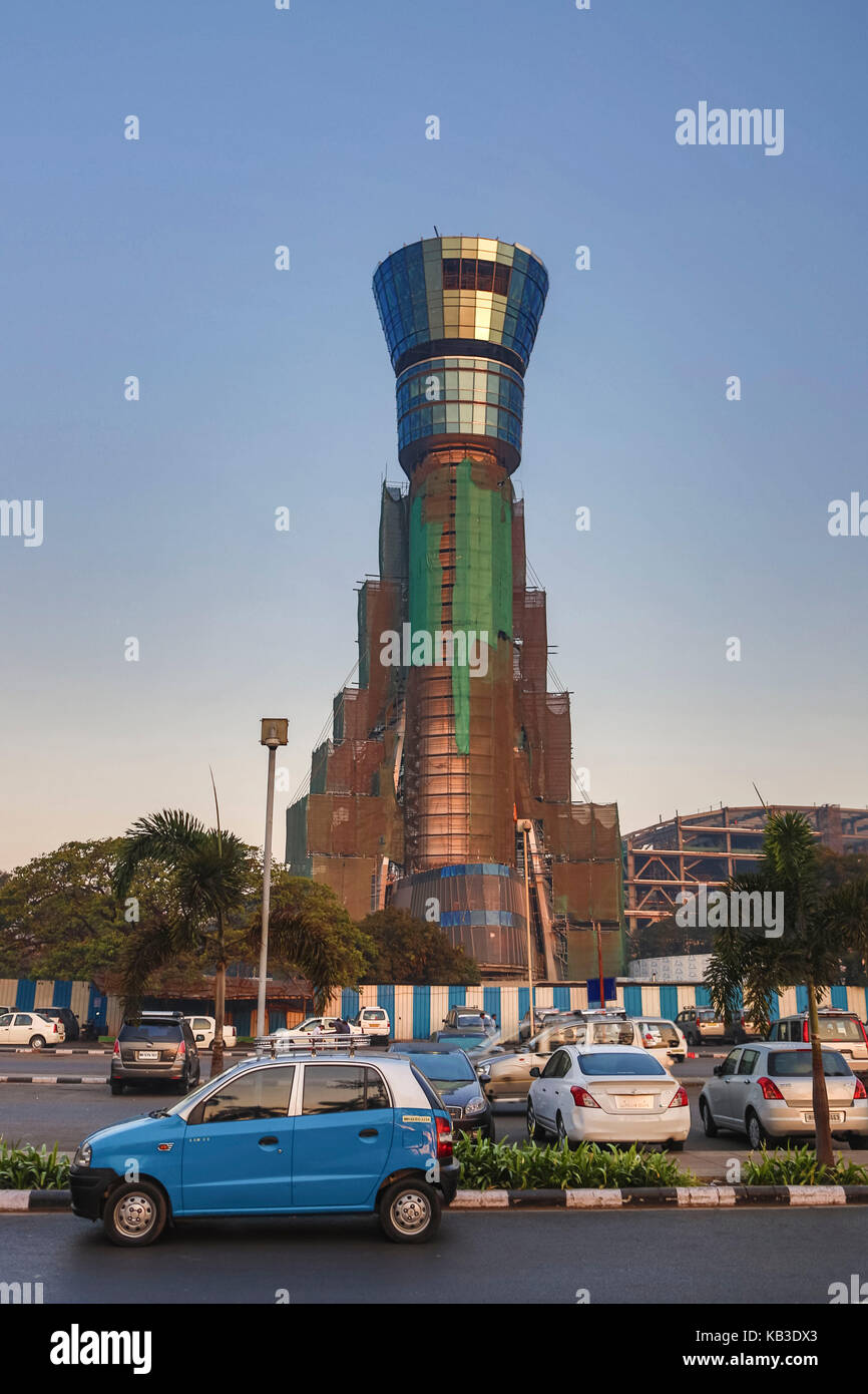 India, Maharastra, Mumbai, Bombay, airport Bharat, Tower Stock Photo