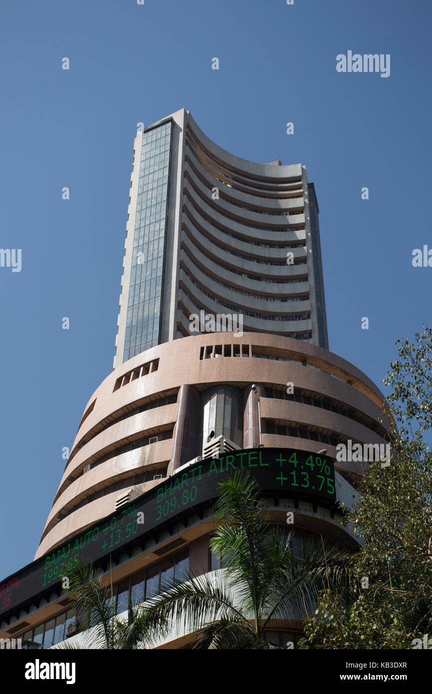 India, Maharastra, Mumbai, Bombay, Colaba Distirkt, stock exchange Stock Photo