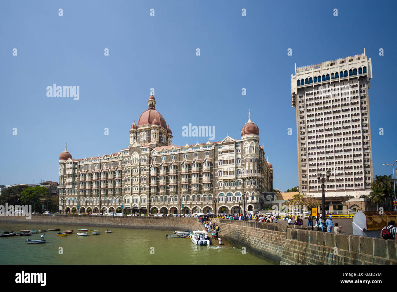 India, Maharastra, Mumbai, Bombay, the Taj Mahal hotel Stock Photo