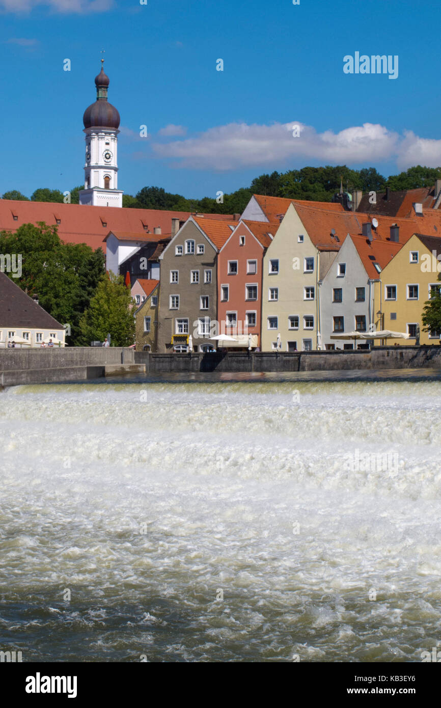 Lech Promenade Weir and lakeside promenade hi-res stock photography and images - Alamy