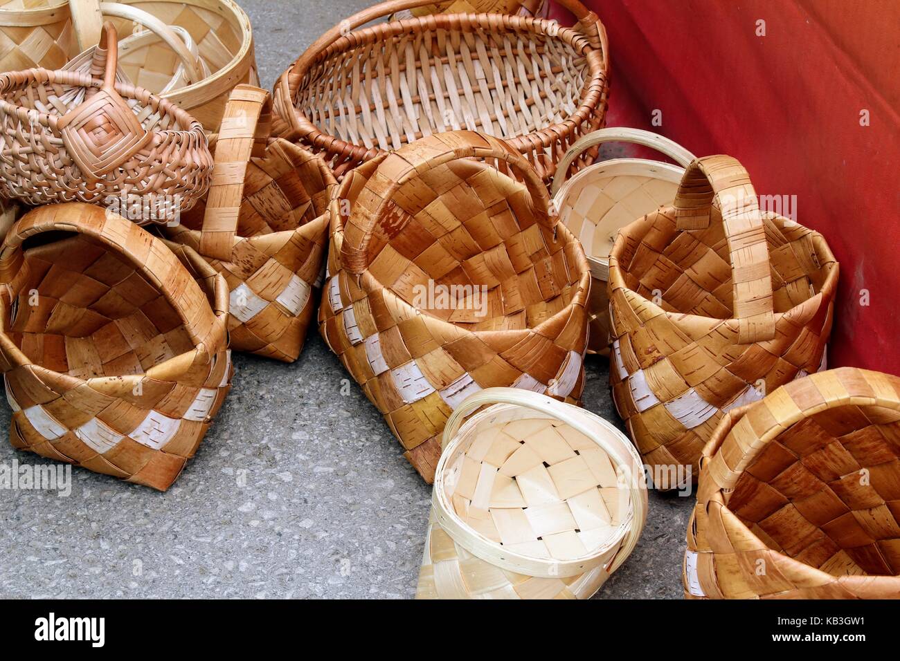 Plaited Basketry With Birch Bark Plaited Basketry with Birch Bark