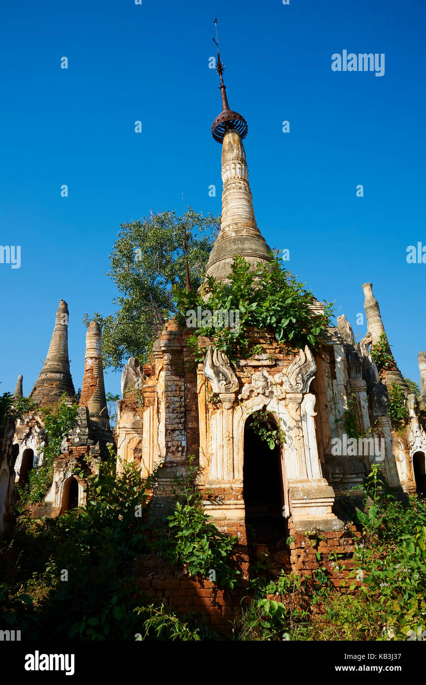 Shwe Inn Thein Tempel, Myanmar, Asia, Stock Photo