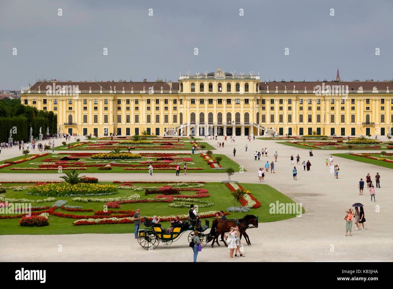 Horse Schönbrunn Palace in Vienna, Austria, Europe Stock Photo