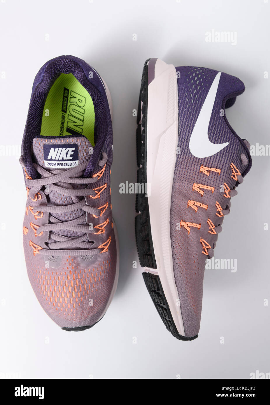 Purple nike trainers High Resolution Stock Photography and Images - Alamy