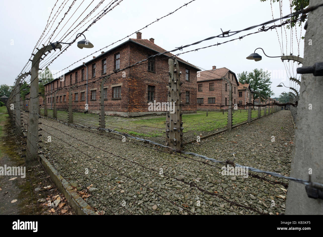 Auschwitz WWII Nazi concentration camp, Poland Stock Photo