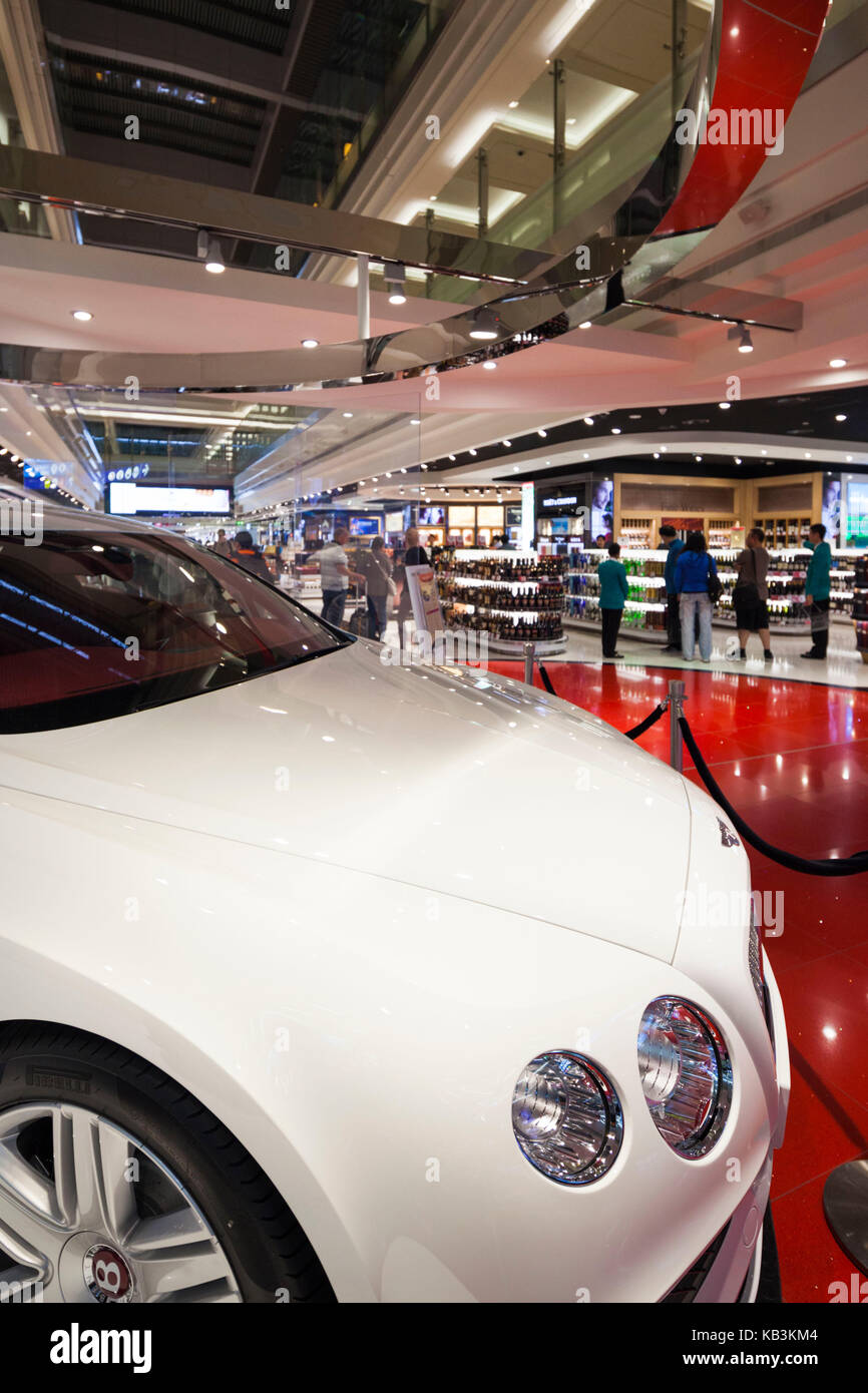 UAE, Dubai, Dubai International Airport, Terminal 3, Bentley car to be