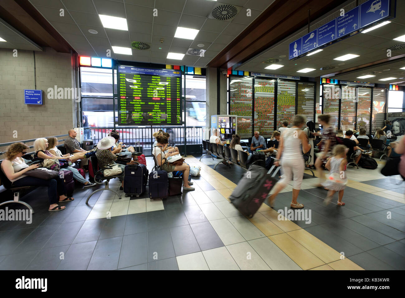 Krakow bus station in Kraków, Poland, Europe Stock Photo Alamy