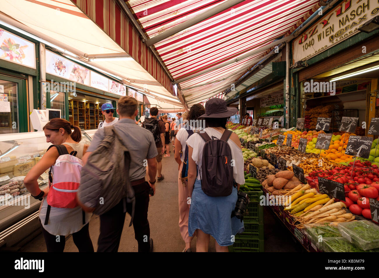 Naschmarkt in Vienna, Austria, Europe Stock Photo