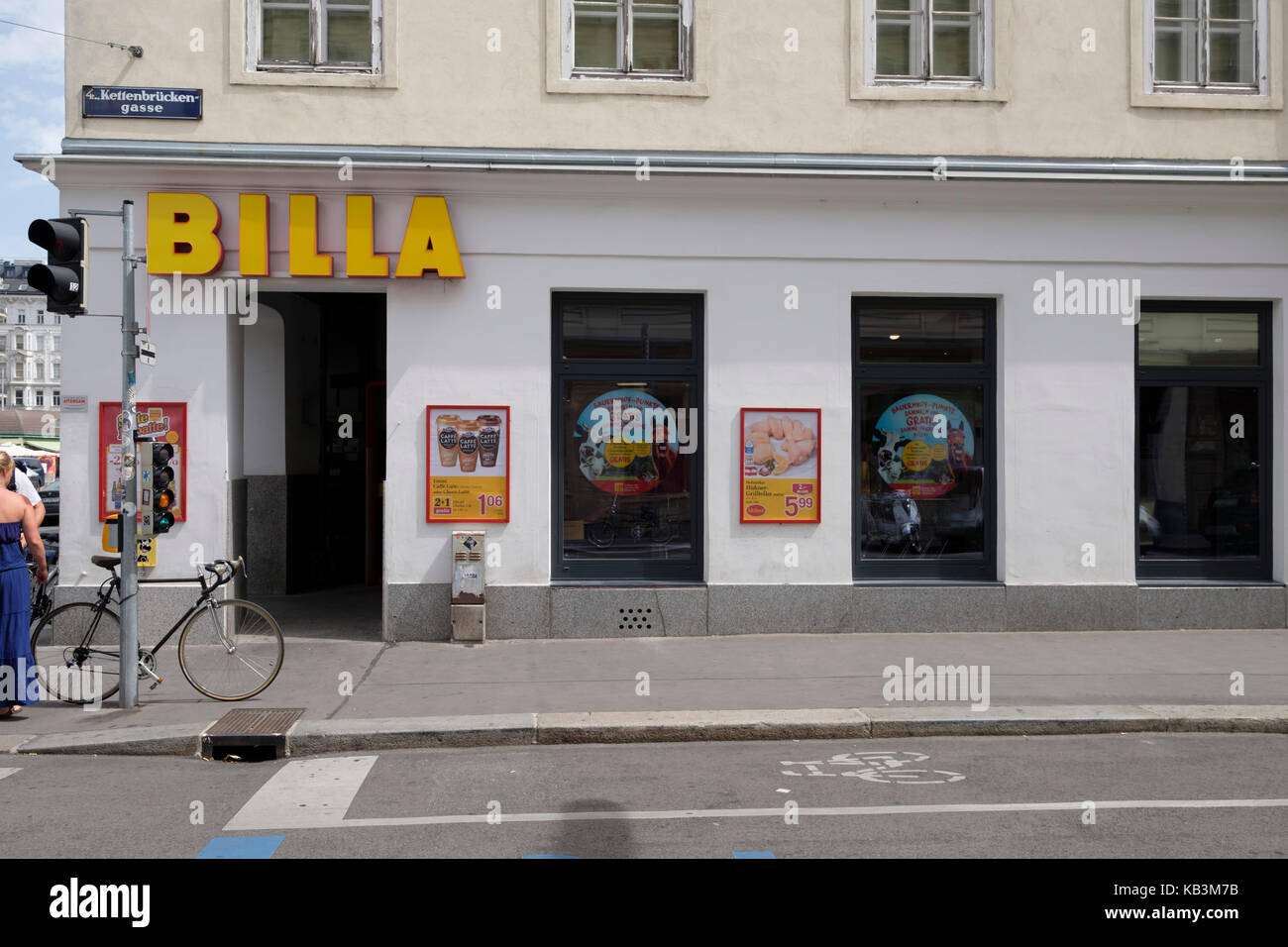 Billa supermarket in Vienna, Austria, Europe Stock Photo