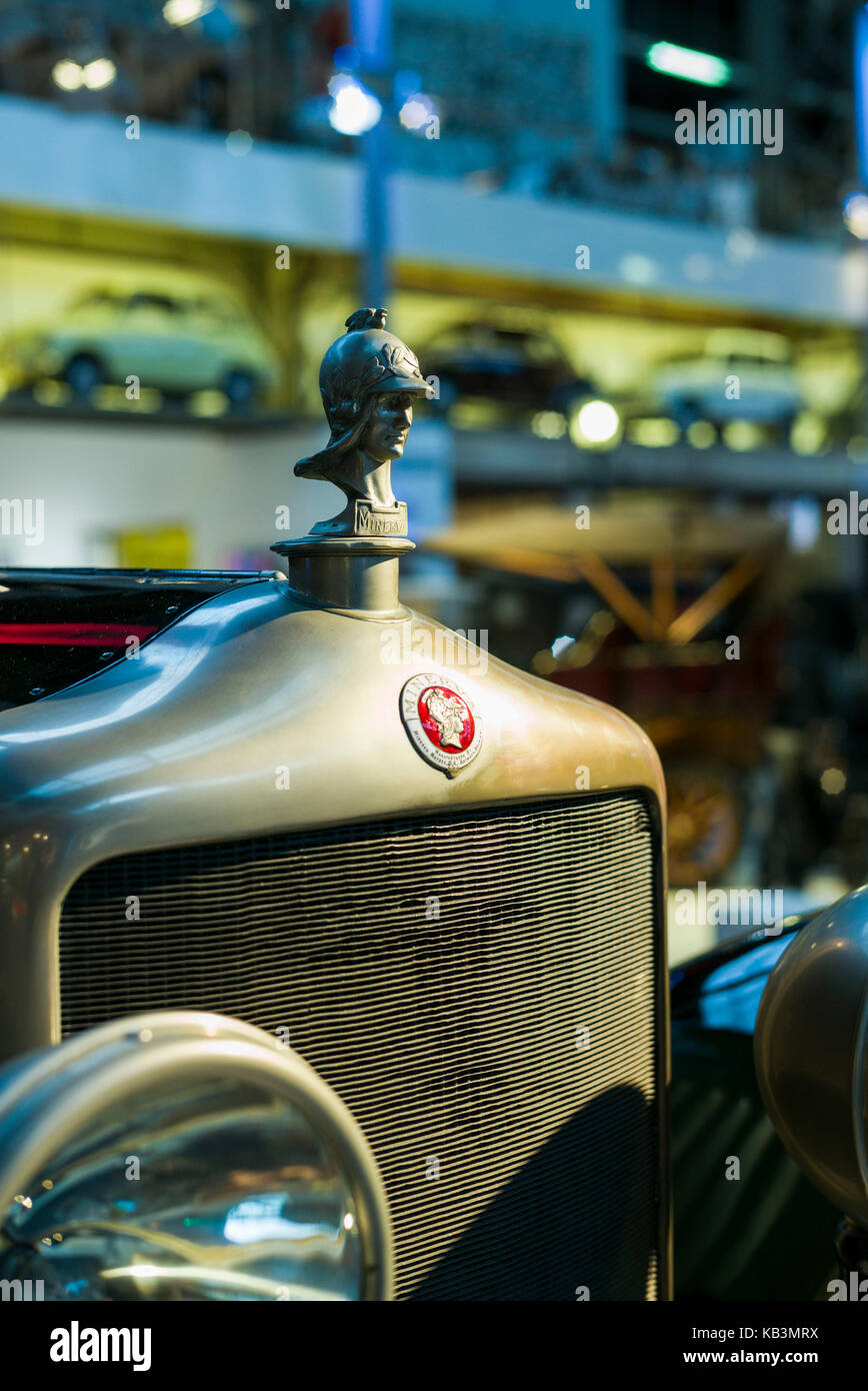 1930s era belgian built minerva car hood ornament hires stock