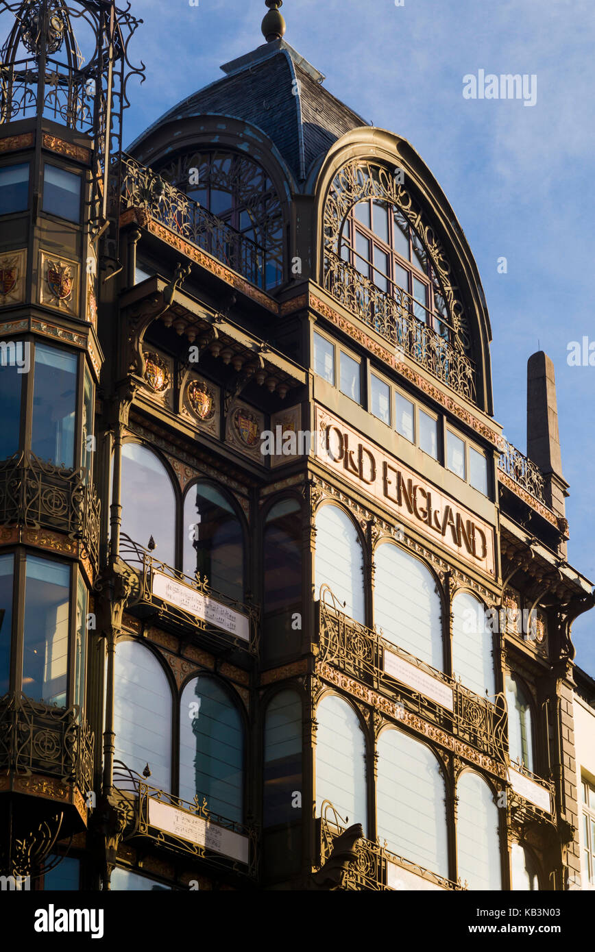 Belgium, Brussels, art nouveau architecture, Old England Building