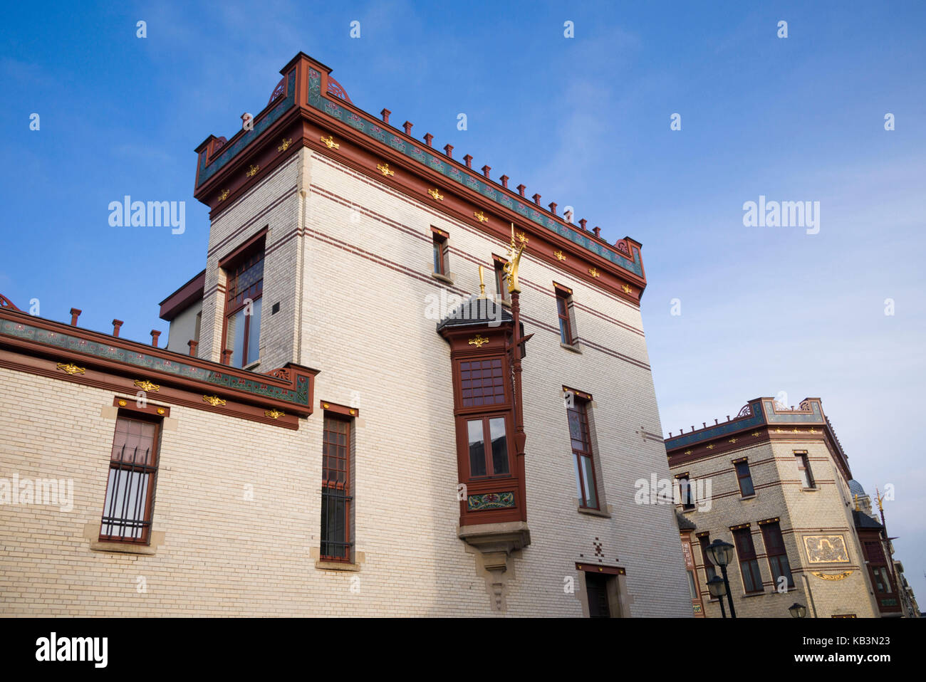 Belgium, Antwerp, Zurenborg, art-nouveau architecture, Four Seasons buildings Stock Photo