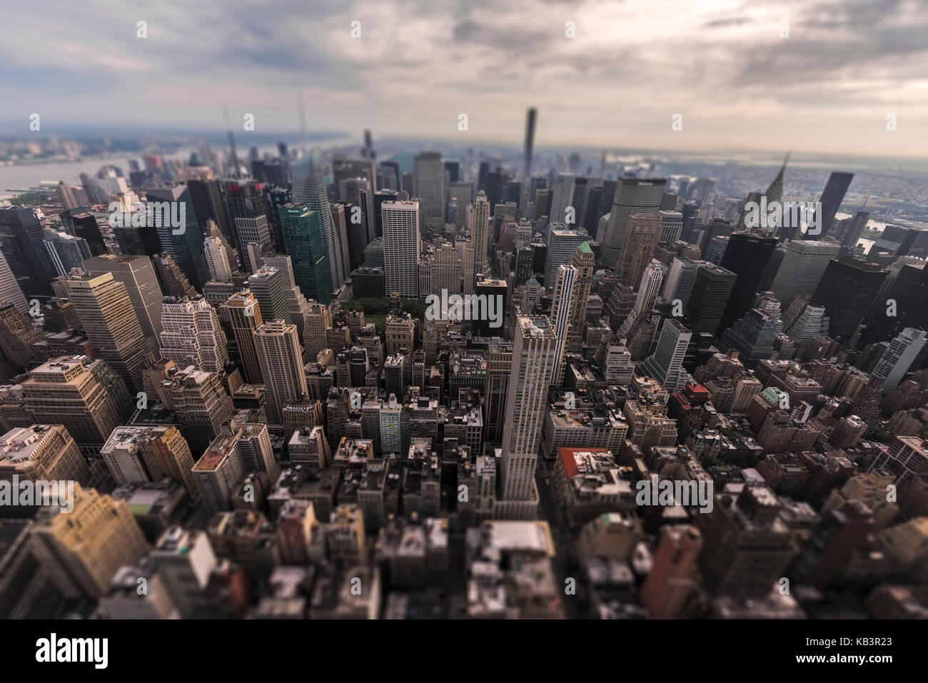 Aerial view of Manhattan, New York, USA Stock Photo