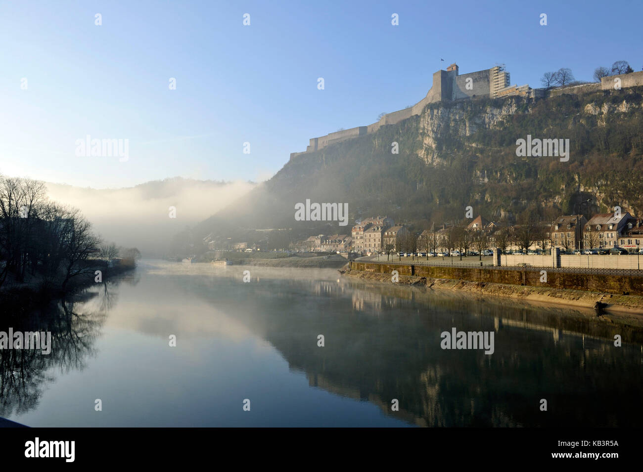 France, Doubs, Besancon, the citadel Vauban listed as World Heritage by UNESCO Stock Photo