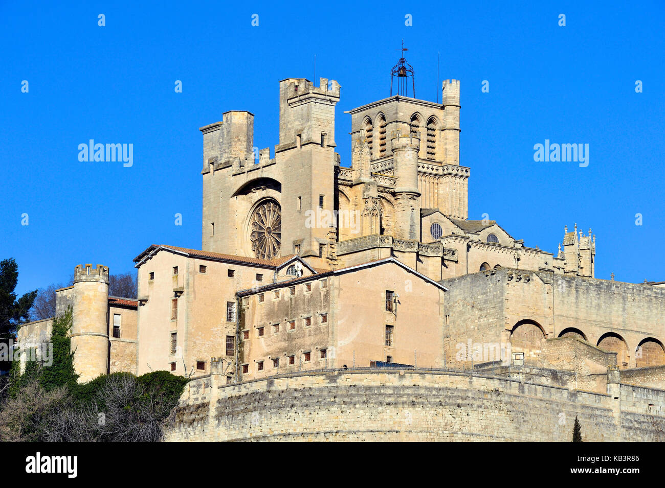 France, Herault, Beziers, Saint Nazaire Cathedral Stock Photo - Alamy