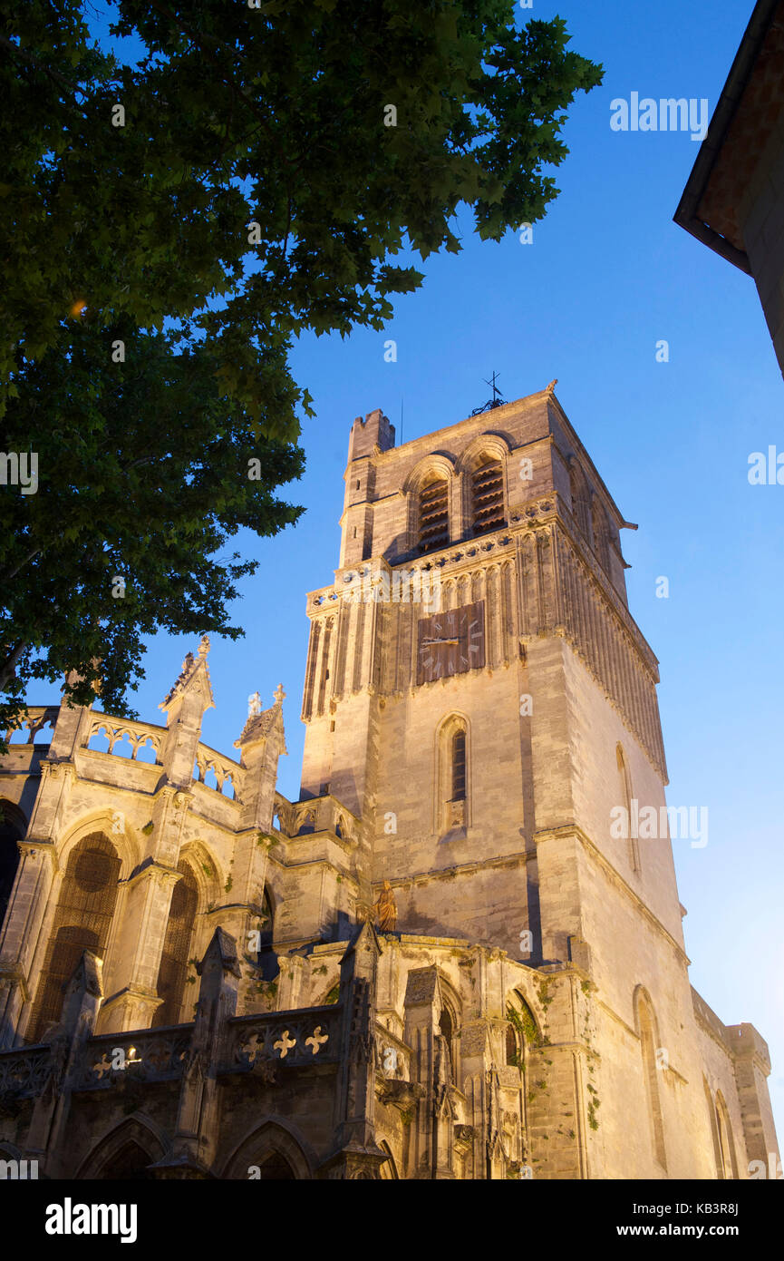 France, Herault, Beziers, Saint Nazaire Cathedral Stock Photo