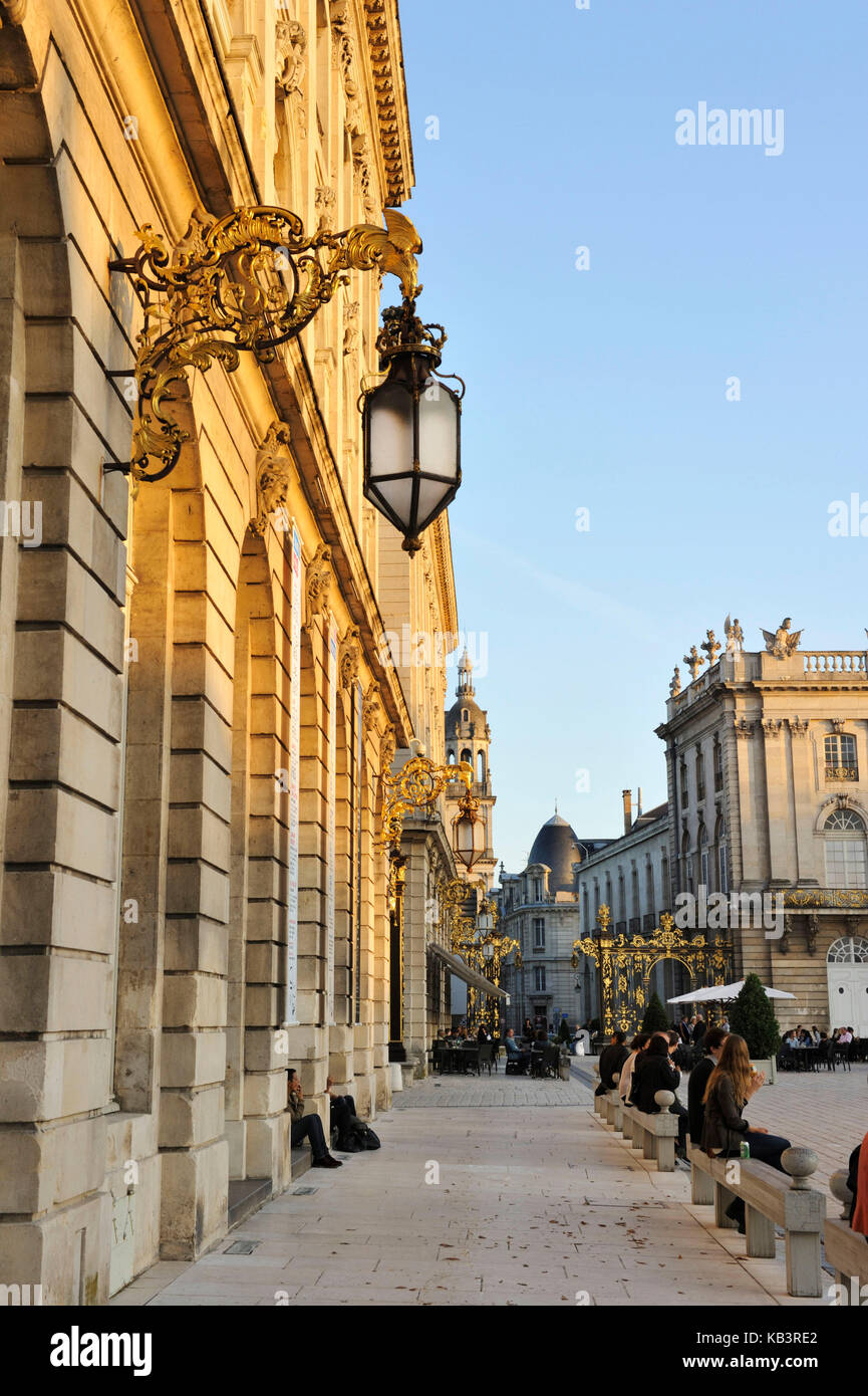 France, Meurthe et Moselle, Nancy, Place Stanislas (former Place Royale) built by Stanislas Leszczynski in the 18th century, classifed as World Heritage by UNESCO Stock Photo