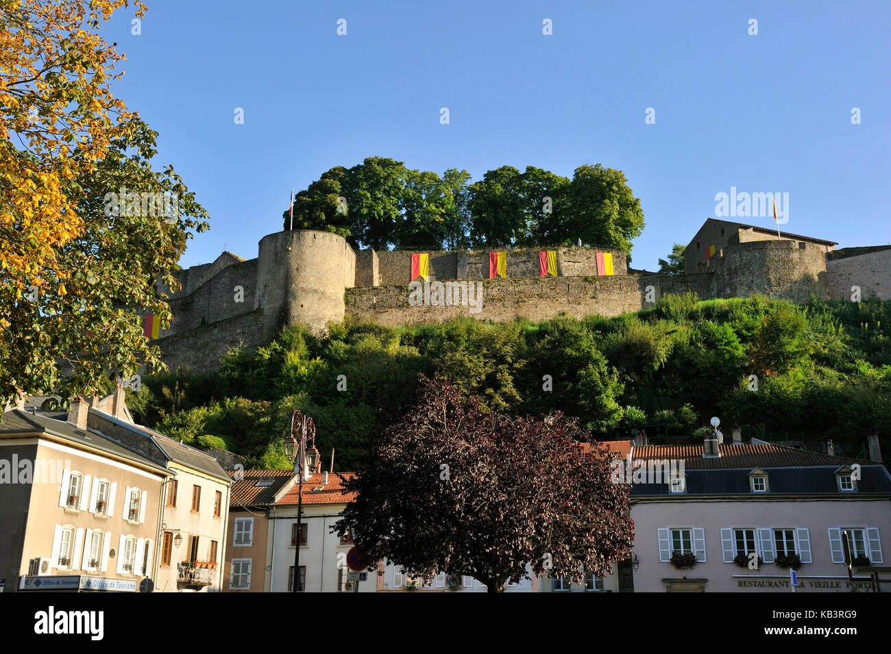 France, Moselle, Moselle valley, Sierck les Bains Stock Photo