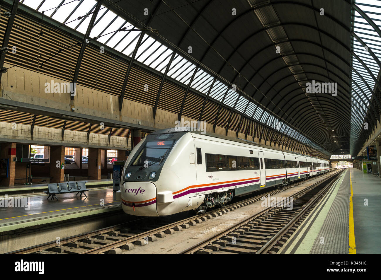 Railway station in Seville, Spain Stock Photo Alamy