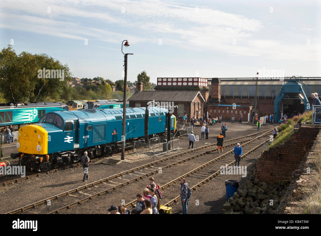 The Barrow Hill Roundhouse & Railway Centre, a former Midland Railway roundhouse in Barrow Hill, near  Chesterfield, Derbyshire Stock Photo