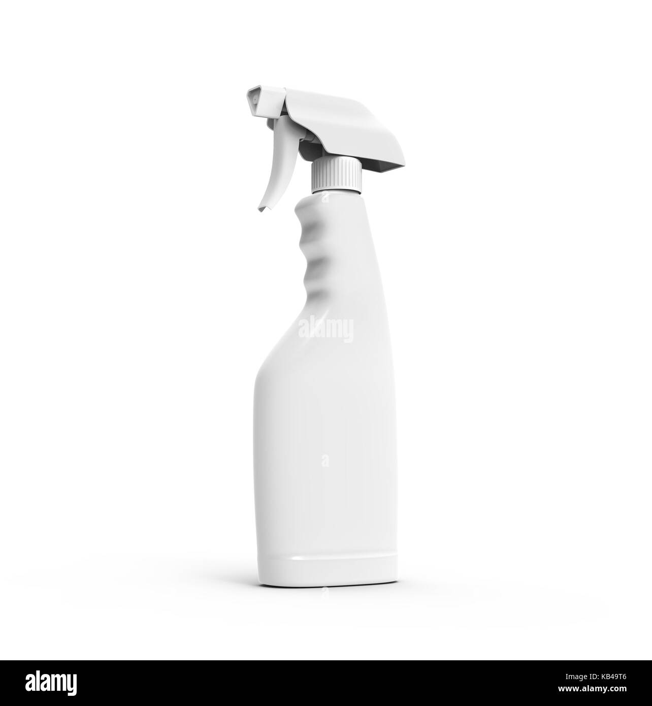Glass Cleaner mockup, 3d rendering spray bottle template Stock Photo