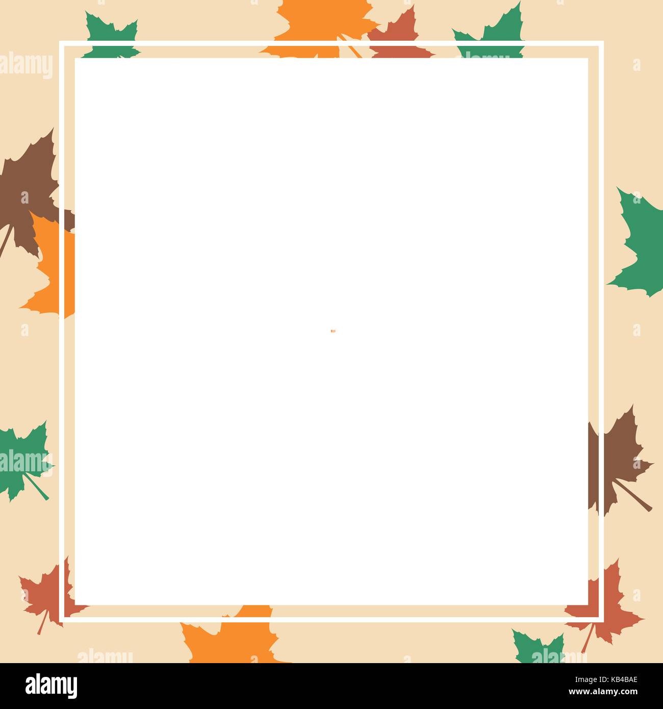 Thanksgiving frame with maple style Stock Vector Image & Art - Alamy