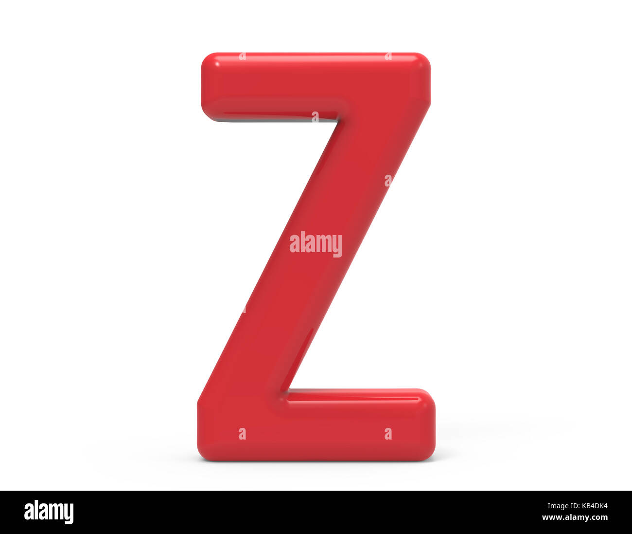 red letter Z, 3D rendering red plastic texture alphabet isolated on ...