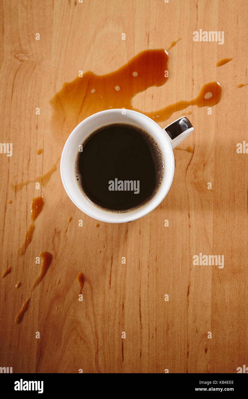 Coffee spill from above hires stock photography and images Alamy