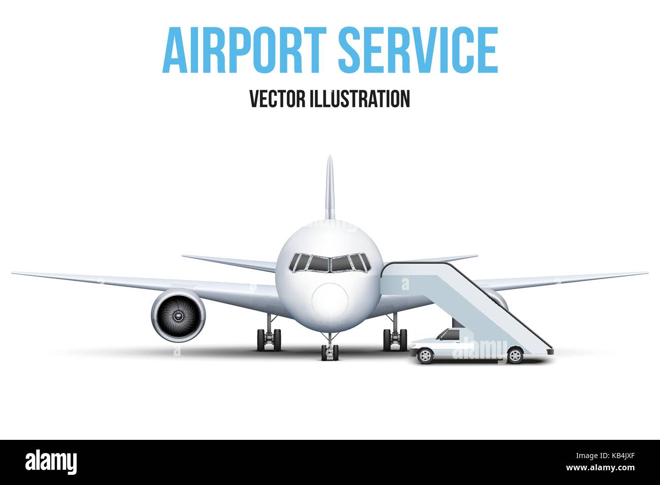 Airport service vector illustration. Stock Vector