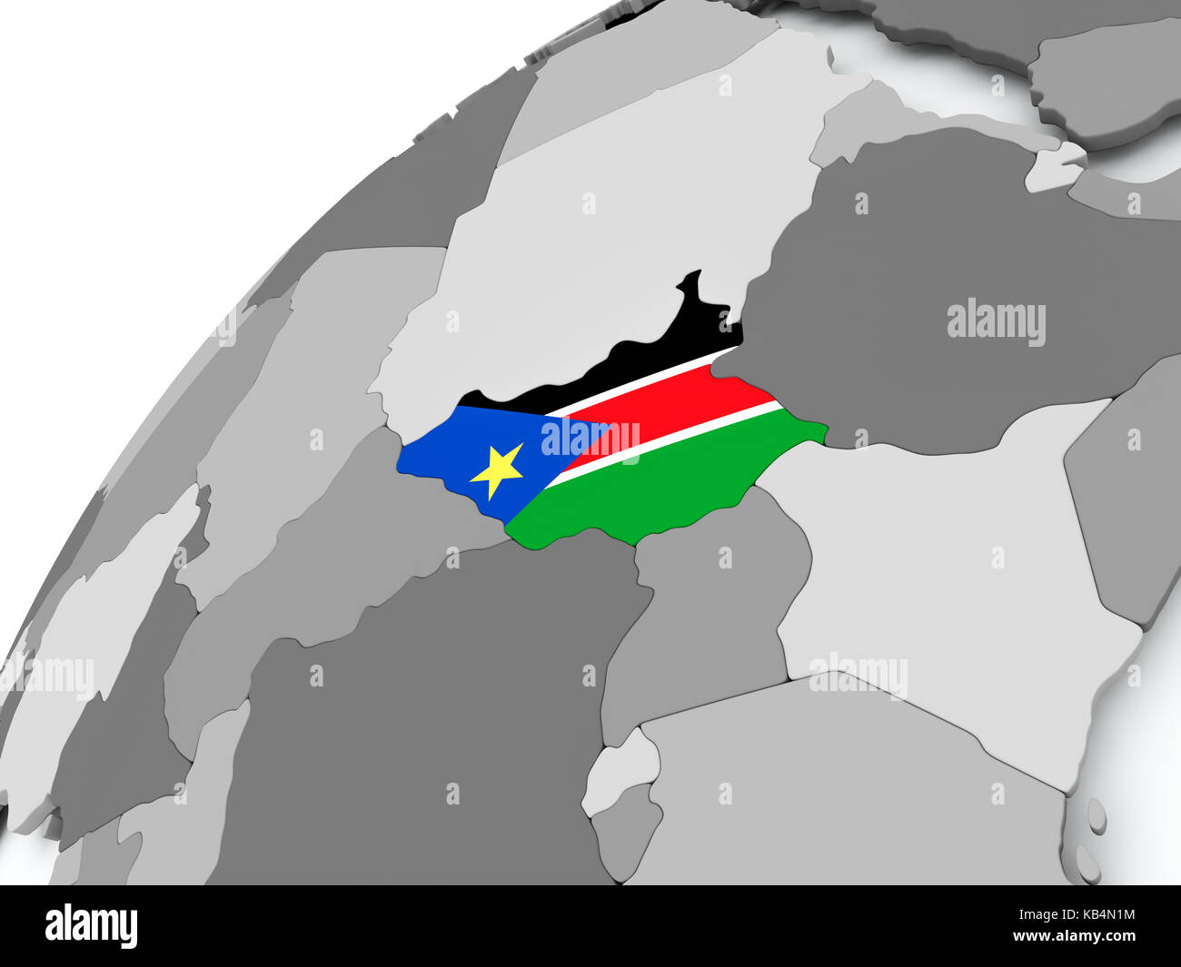 Map south sudan embedded hi-res stock photography and images - Alamy